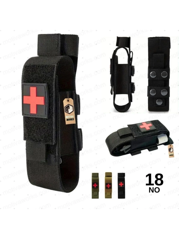 15CM Taktik Medikal Turnike ve Makas Pouch Molle Kemer, Çanta Montajlı Çanta Tan Desert Çöl NO18