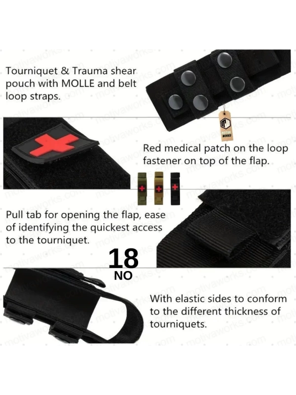 15CM Taktik Medikal Turnike ve Makas Pouch Molle Kemer, Çanta Montajlı Çanta Tan Desert Çöl NO18