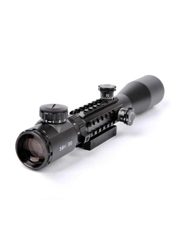 3-9x32 Zoomlu Av Tüfeği Dürbünü Çift Işık Kaynaklı Kızaklı