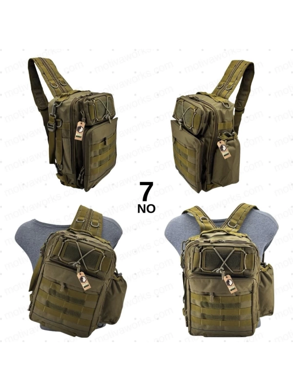 38CM Taktik Outdoot Çöl Tan Desert Sırt veya Çapraz Duble Çanta NO7