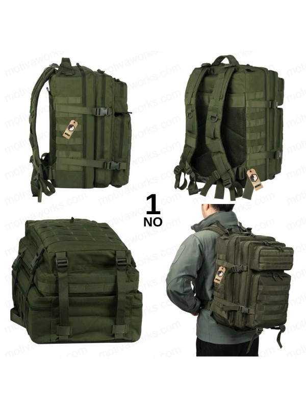 50CM Haki Yeşil Taktik 45LT Sırt Çantası NO1