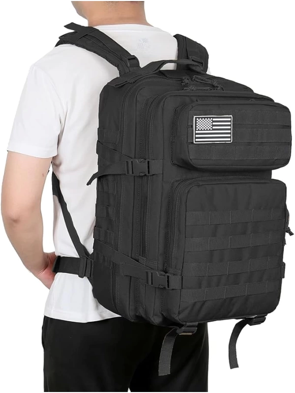 50CM Siyah Taktik 45LT Sırt Çantası NO1