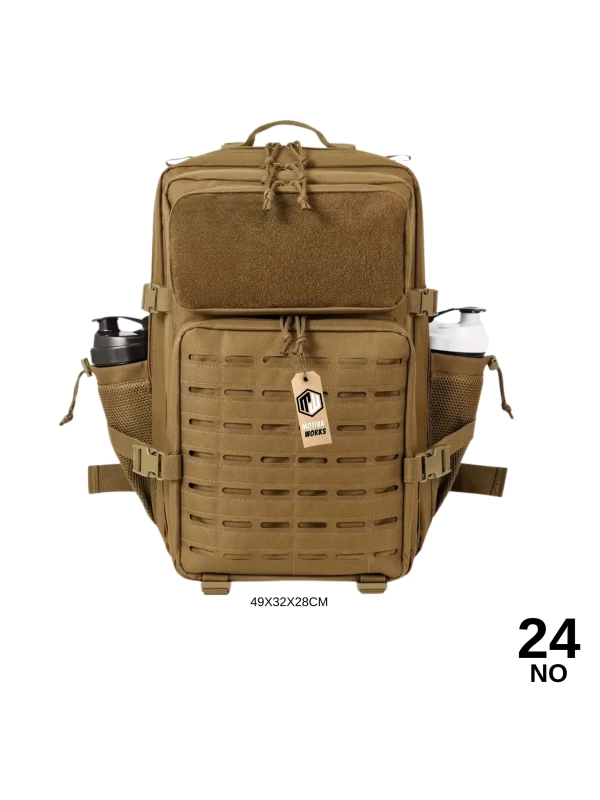 49CM Taktik Desert Tan Çöl Lazer Kesim Outdoor Dağcı Asker Sırt Çantası MW502 NO24