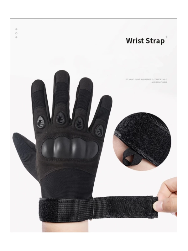 Combat Hard Shell Taktik Eldiven Dokunmatik Korumalı Uzun 3 Renk
