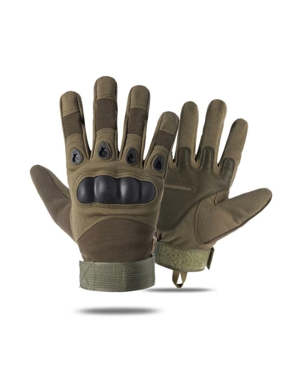 Combat Hard Shell Taktik Eldiven Korumalı Uzun 3 Renk