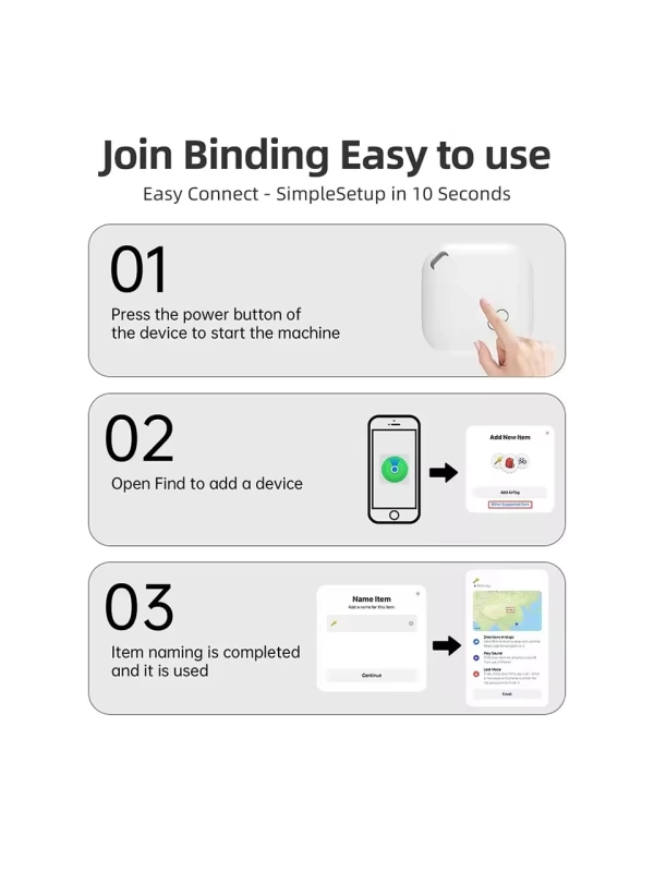 Airtag Akıllı GPS Takip Cihazı Apple IOS Uyumlu SmartTag (Siyah)