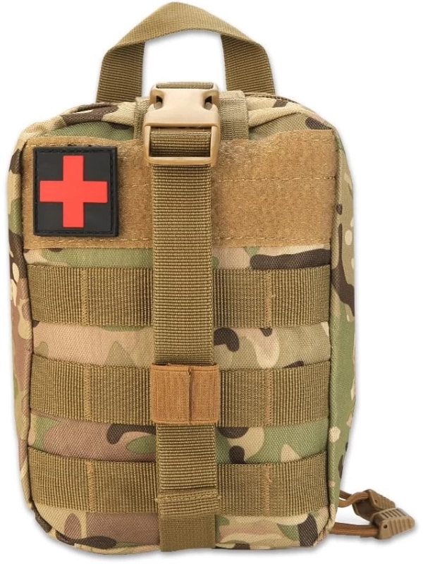 20CM Askeri Taktik Tıbbi Medikal Çanta Multicam Kamuflaj Molle İlk Yardım Çantası No13