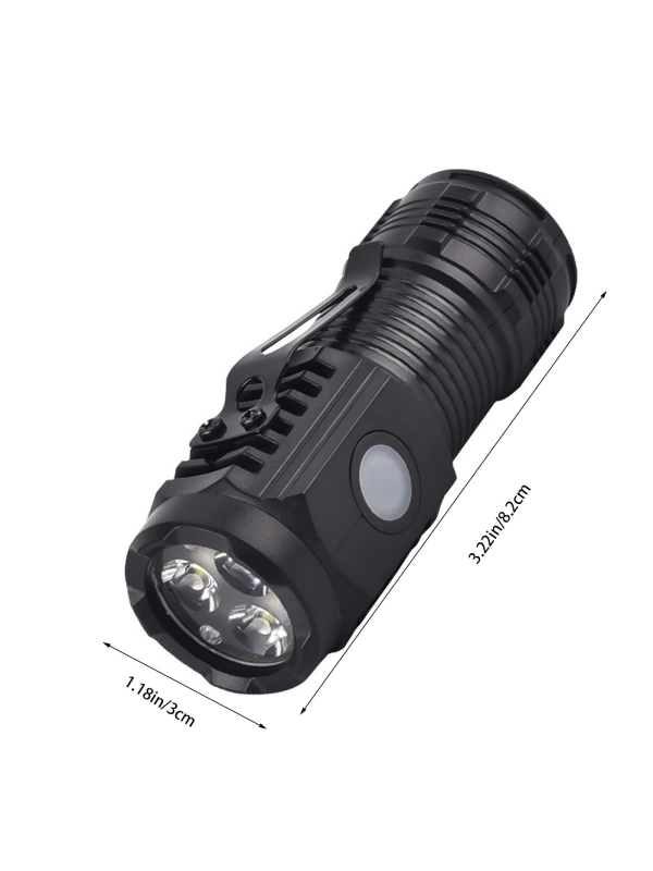 Lighting Clearance New Multifunctional Three-eye Flashlight Strong Light Magnetic Emergency Repair Lights Portable Emergency Lighting Flashlight