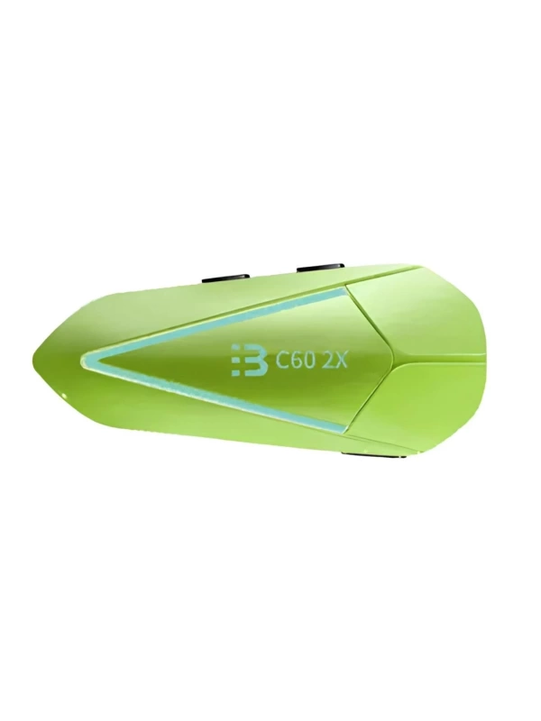 C60 2X Kablosuz Kask Kulaklığı – Çift Kişilik Bluetooth Intercom Yeşil