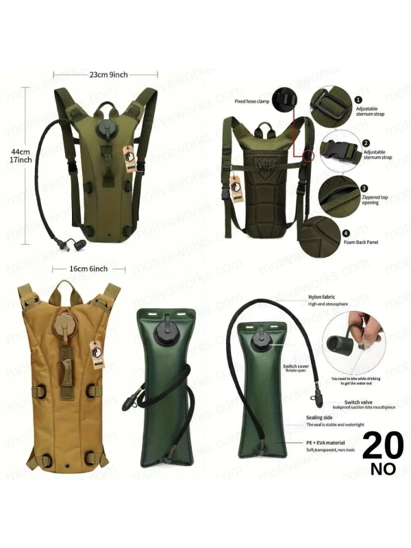 44CM Camelbak Suluk Sırt Çantası Çöl Desert 2LT, Suluklu Çanta NO20