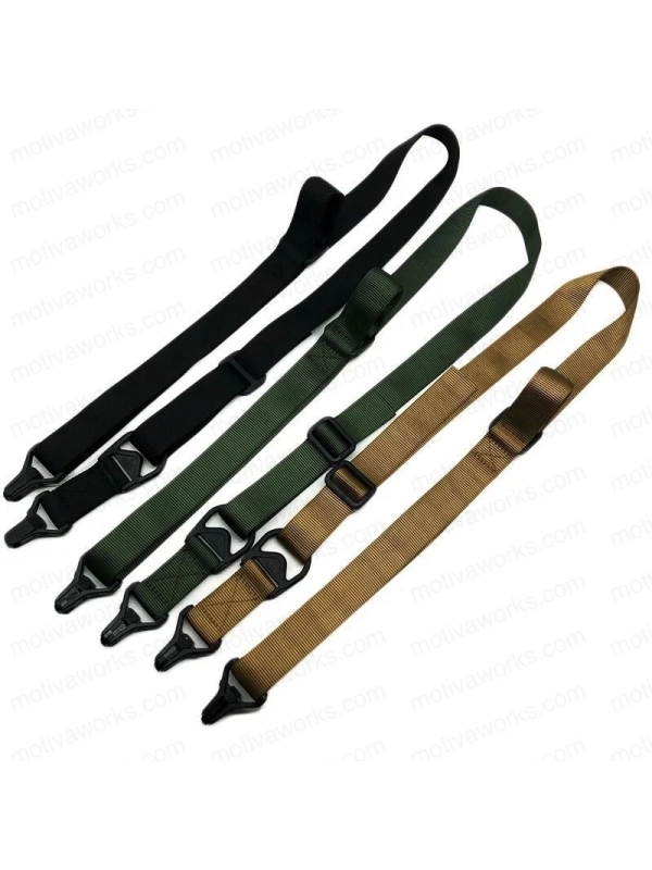 Çift Nokta Haki Yeşil Metal Mandallı Askeri Airsoft Avcılık Tüfek Askı Kayışı