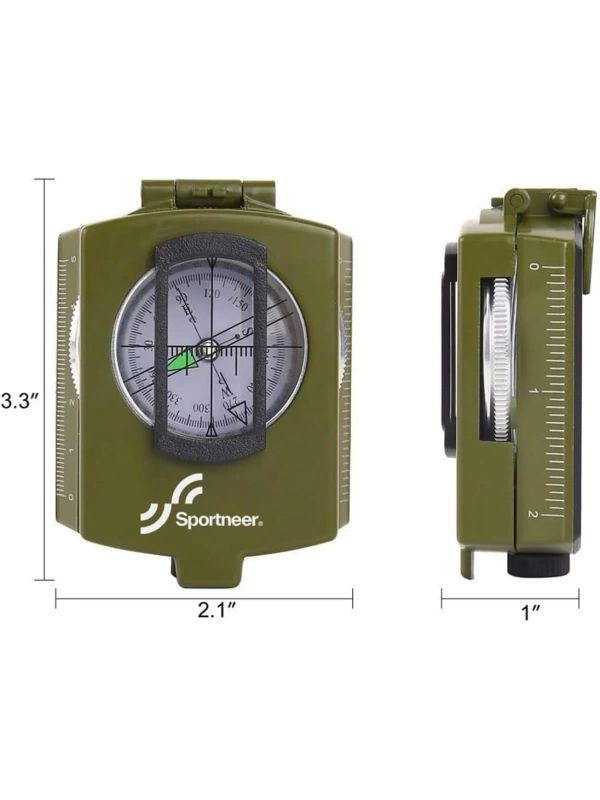 Hiking Survival Compass Military Grade Waterproof Scout Compass Gift for Kids Backpack Camping Hiking Map Navigation