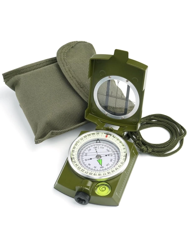 Hiking Survival Compass Military Grade Waterproof Scout Compass Gift for Kids Backpack Camping Hiking Map Navigation