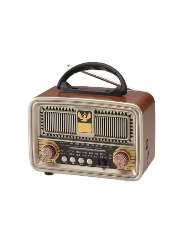 Everton Rt-671 Solar Powered Panel Bluetooth Wireless Nostalgic Radio