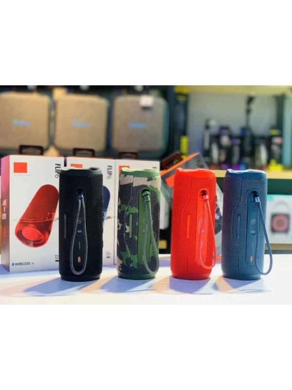 Flip6+ Kablosuz BT Hoparlör Powerbank Yağmur Geçirmez Portable FM-Radyo USB Type-C MicroSD