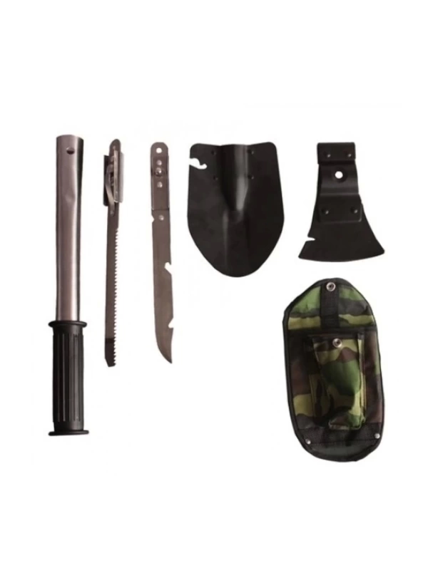 Kamp Asker Outdoor Modüler Kürek Balta Testere Bıçak Takımı 4 Lü Set