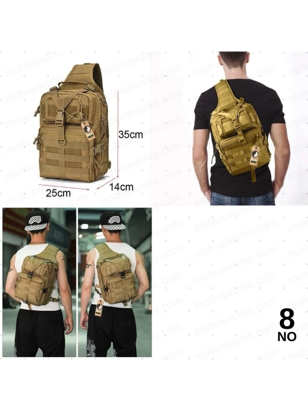 35cm Kamuflaj Multicam 20 LT Taktik Omuz Çantası 14in NO8