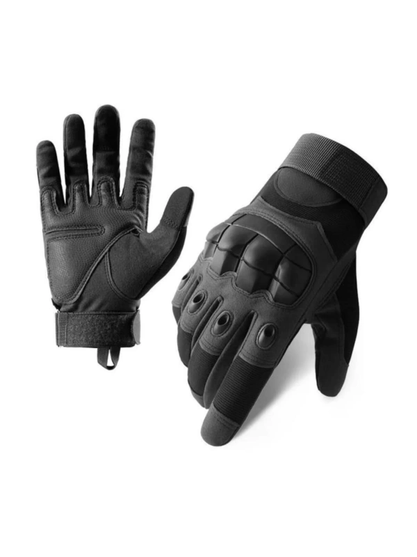 Combat FlexShield Korumalı Uzun Taktik Askeri Bisiklet Soft Destekli Motosiklet Eldiveni