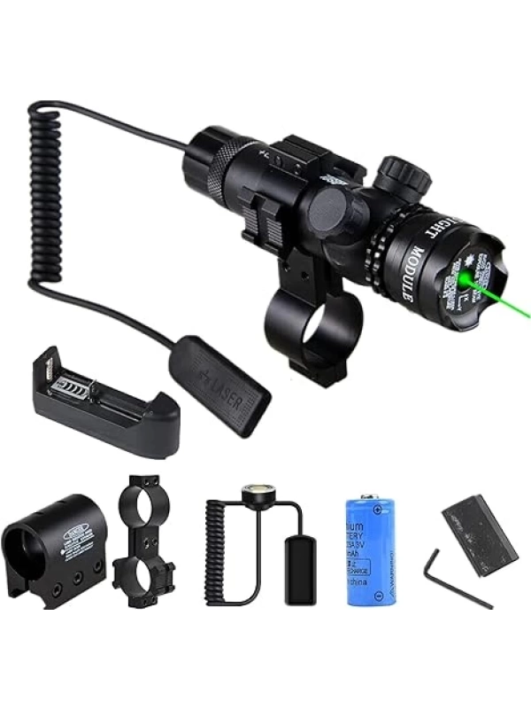 Airsoft Ayarlanabilir kablolu Yeşil Lazer Sight Dot