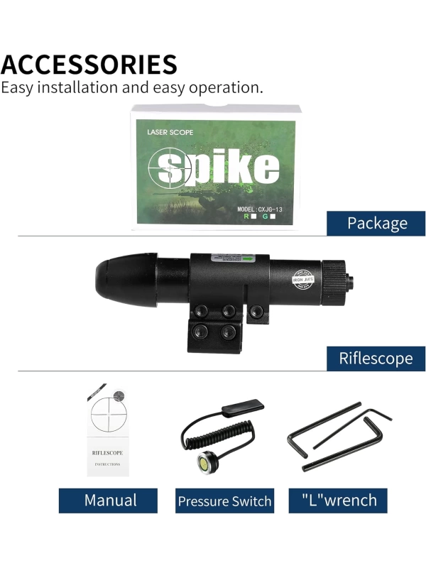 Motiva Tactical Airsoft Hunting Compact Adjustable Laser (Red)