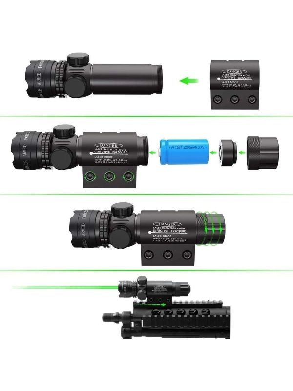 Airsoft Adjustable Red Laser Wired Sight Dot