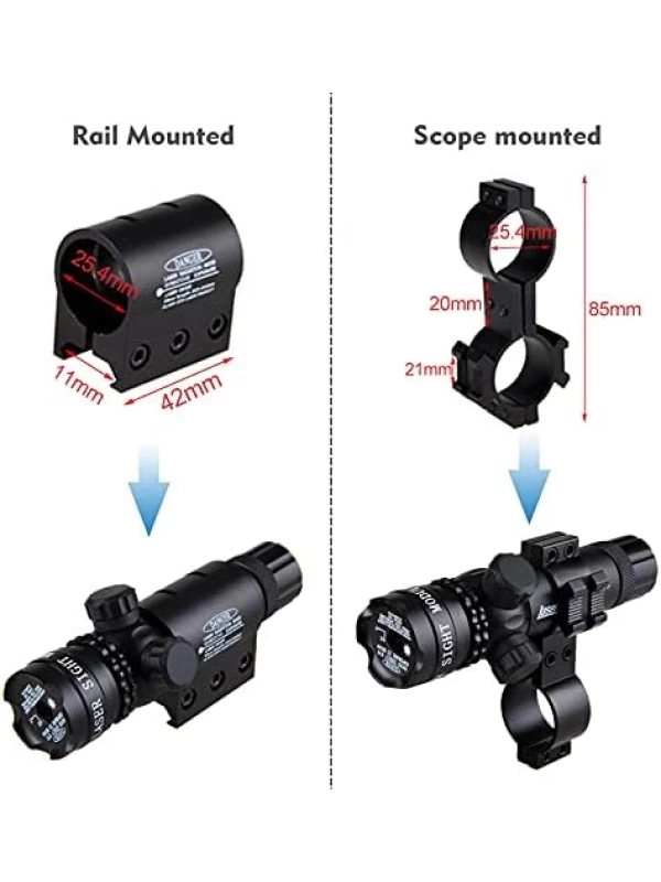 Airsoft Adjustable Red Laser Wired Sight Dot