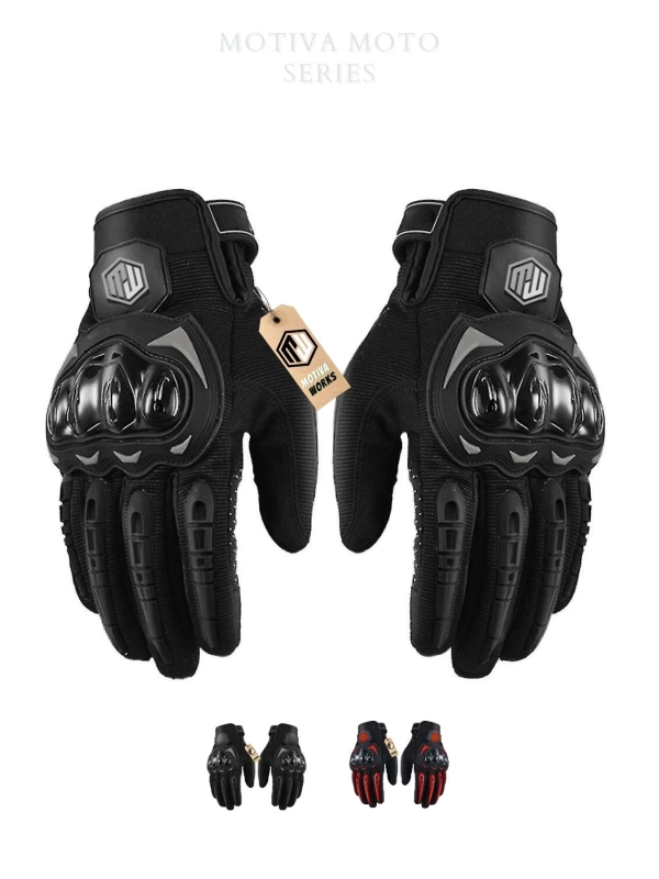 Motiva Works Siyah Unisex Motosiklet Eldiveni Dokunmatik M314B