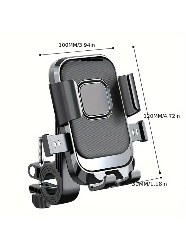 Motosiklet Bisiklet Scooter Telefon Tutucu Şok Emici 360 Dönebilen Otomatik Kavrama Pratik Açılma