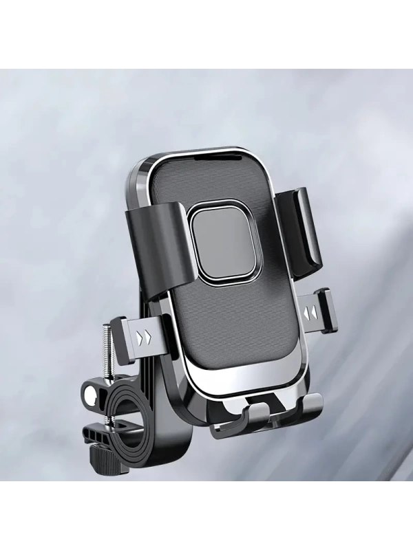 Motosiklet Bisiklet Scooter Telefon Tutucu Şok Emici 360 Dönebilen Otomatik Kavrama Pratik Açılma