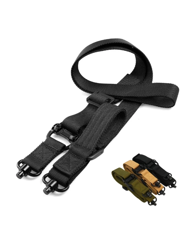 MPT QD Siyah Metal Bas Çıkarlı Askeri Airsoft Avcılık Tüfek Askı Kayışı