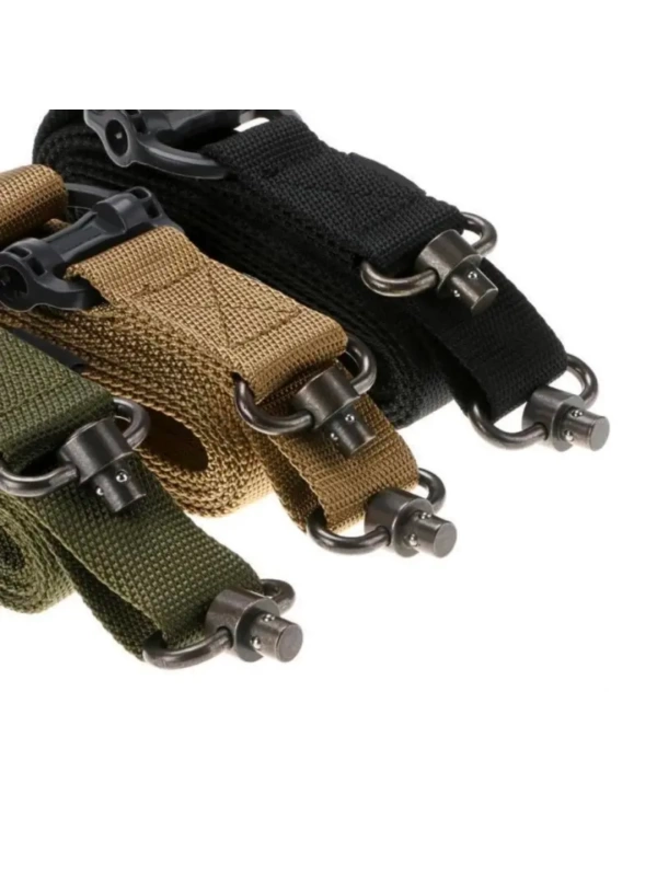 MPT QD Siyah Metal Bas Çıkarlı Askeri Airsoft Avcılık Tüfek Askı Kayışı