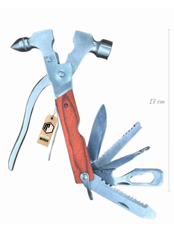 Multitool Çekiç Kırıcı Pense 19 Fonksiyonlu Çakı Yaşam Acil Durum Yaşam Seti