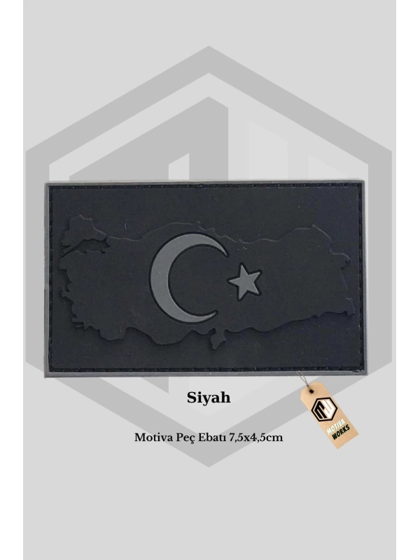 Peç Bayrak Cırtlı Türk Bayrak Haritalı Model 7,5x4,5cm