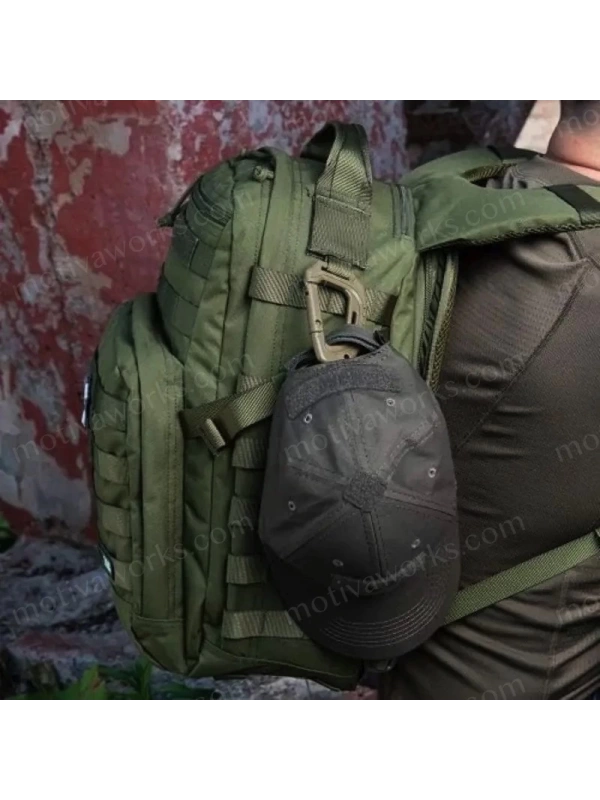 Molle Plastik Karabina Siyah Taktik Anahtarlık Çok Amaçlı