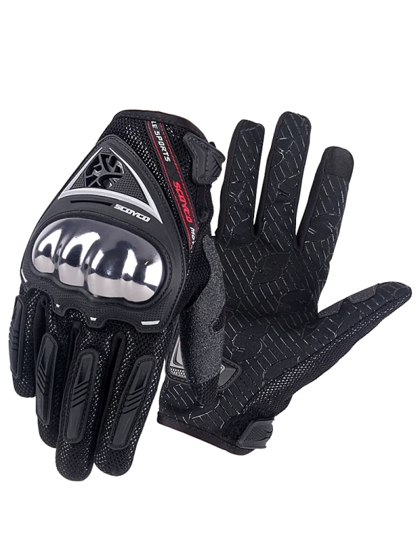 Scoyco MC44 Summer Protected Motorcycle Gloves Black