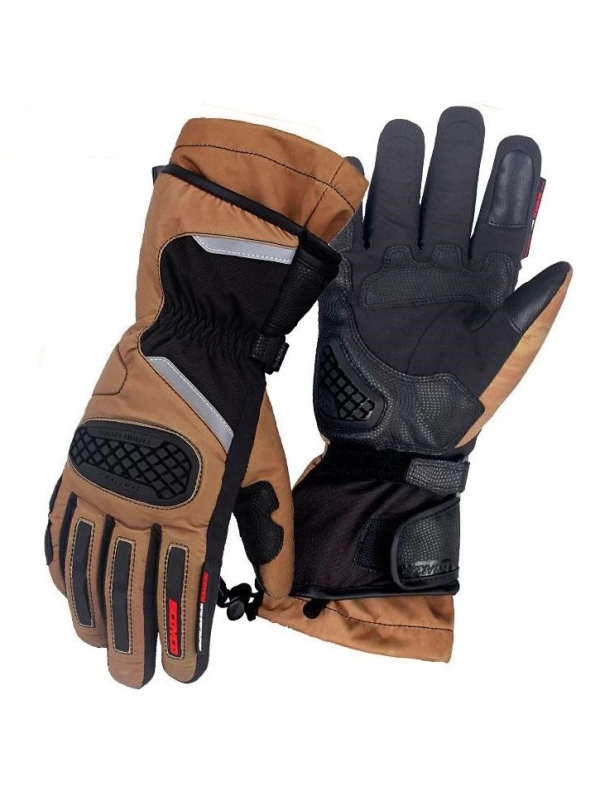 Scoyco MC48 Kışlık Uzun Kevlar Motosiklet Eldiven (Kahverengi)