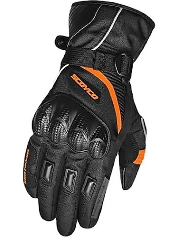 Scoyco MC83 WaterProof Kışlık Motosiklet Eldiveni Silecekli (Turuncu)