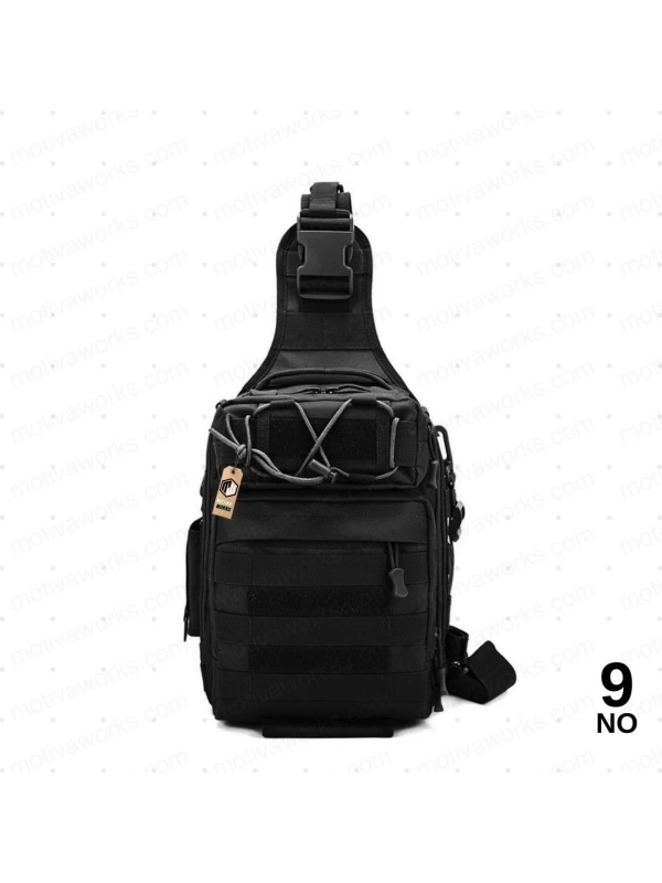 28cm Siyah 18 LT Taktik Omuz Çantası NO9