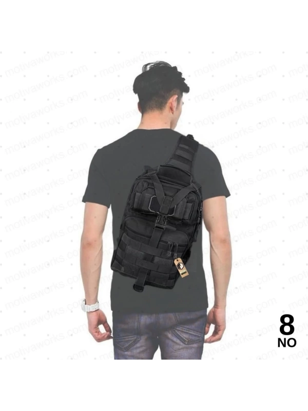 35CM Siyah 20 LT Taktik Omuz Çantası 14inc NO8