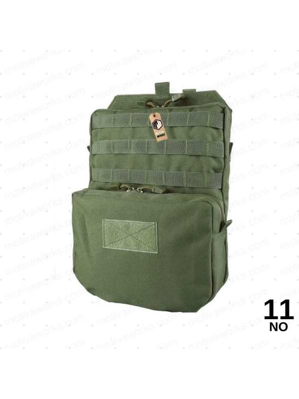 38CM Taktik Haki Yeşil Molle Yelek Montajlı Çanta NO11