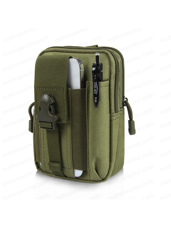 18CM Taktik Modüler Mini Haki Yeşil Göğüs Telefon Molle Çantası NO16