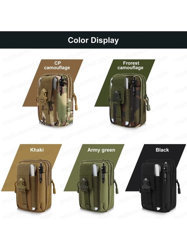 18CM Taktik Modüler Mini Tan Desert Göğüs Telefon Molle Çantası NO16