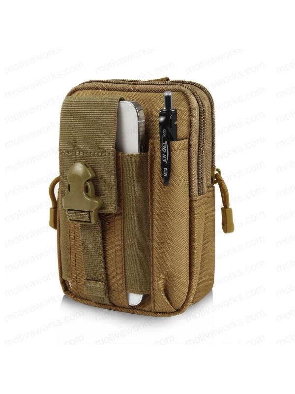 18CM Taktik Modüler Mini Tan Desert Göğüs Telefon Molle Çantası NO16