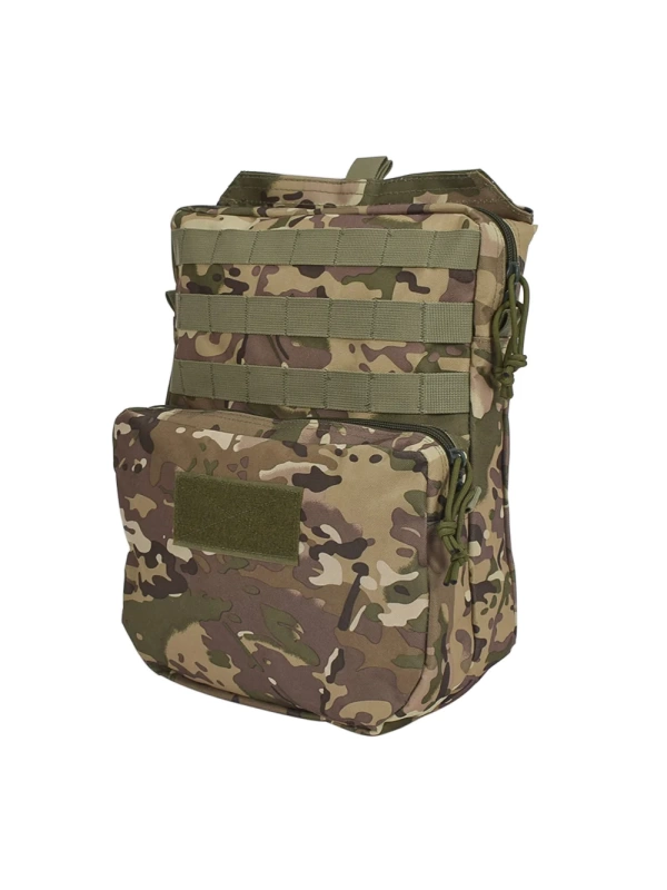 38CM Taktik Multicam Kamuflaj Molle Yelek Montajlı Çanta NO11