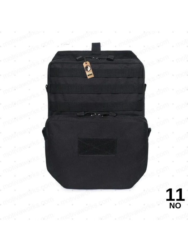 38CM Taktik Siyah Molle Yelek Montajlı Çanta NO11