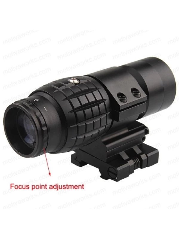 Taktikal 3x Dürbün Yakınlaştırıcı Magnifier Yana Yatan
