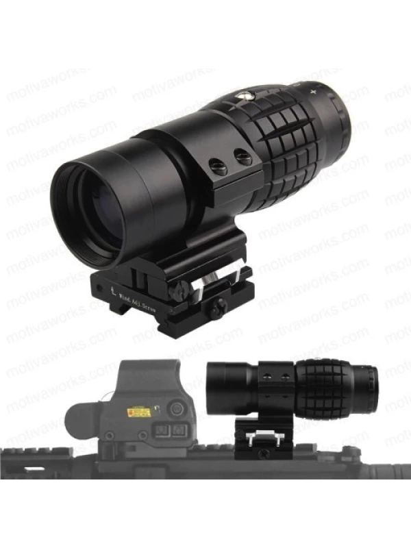 Taktikal 3x Dürbün Yakınlaştırıcı Magnifier Yana Yatan