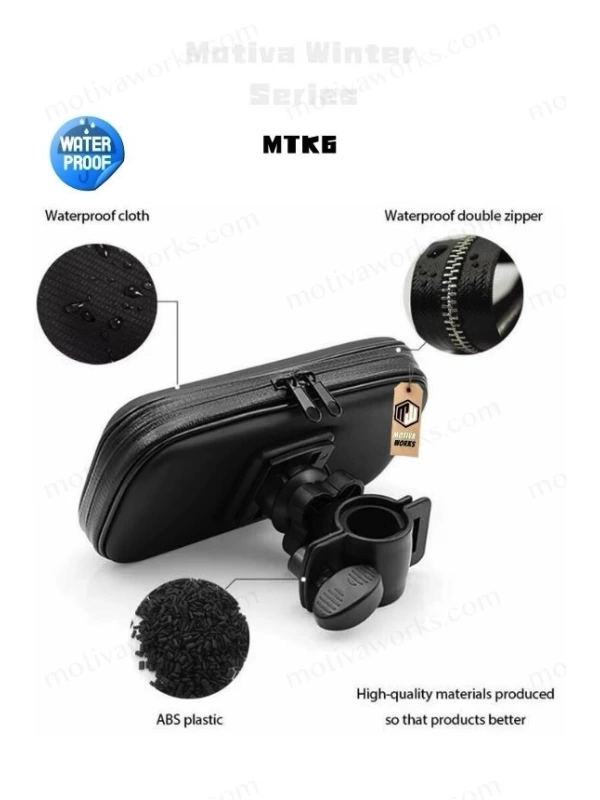 Telefon Tutucu Su Geçirmez Gidon Bağlantılı M-L-XL Evrensel Model MTK6