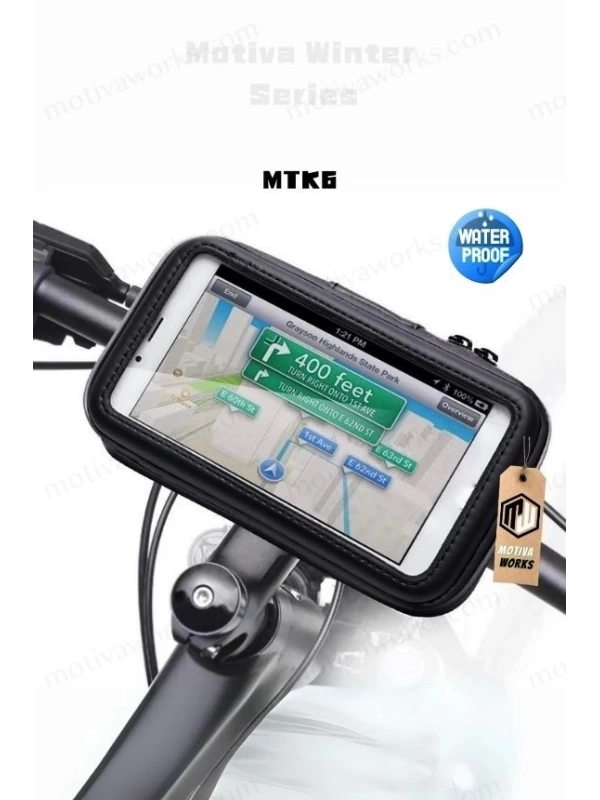 Telefon Tutucu Su Geçirmez Gidon Bağlantılı M-L-XL Evrensel Model MTK6