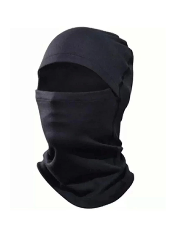 Termal Motosiklet Outdoor Taktik Askeri Boyunluk Maske Balaklava Siyah